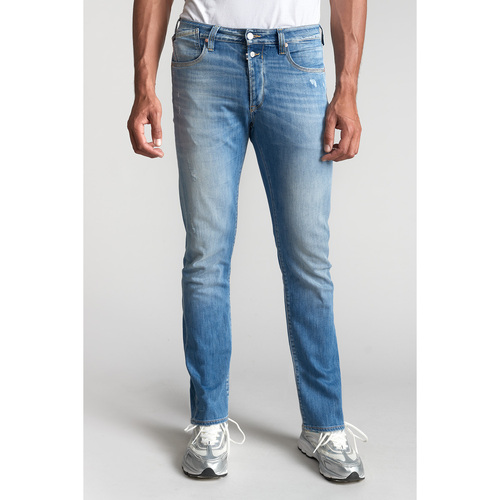 Vêtements Homme Jeans Shorts Aus Stretch-baumwolle wimbledon Discoises Cabara 700/22 regular light denim jeans destroy bleu Bleu