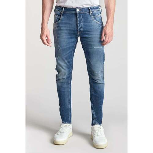 Vêtements Homme Jeans Le Temps des Cerises Locarn 900/03 tapered arqué jeans destroy bleu Bleu