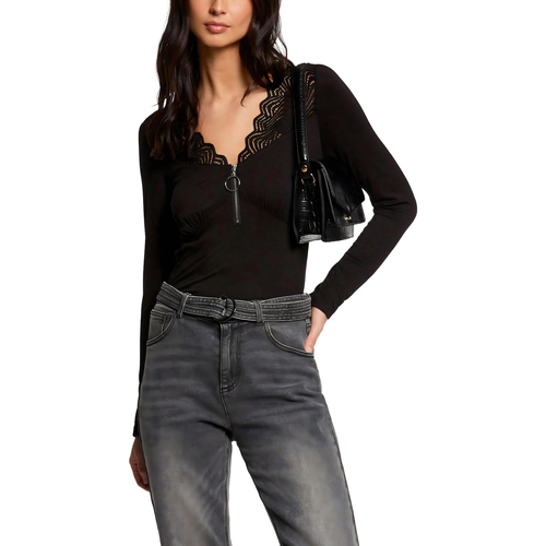 Vêtements Femme T-shirts manches longues Morgan 241-TALON Noir