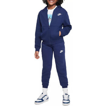 Vêtements Enfant Ensembles de survêtement girls Nike SWCLUB JUNIOR Bleu