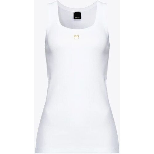 Vêtements Femme T-shirts Deluxe manches courtes Pinko CALCOLATORE 100807 A0PU-Z04 Blanc