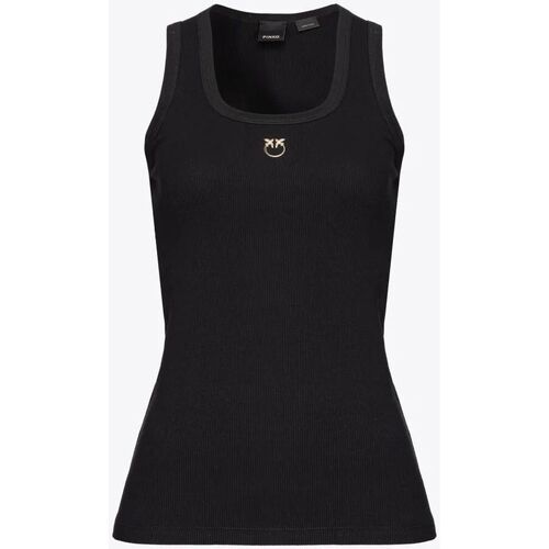 Vêtements Femme T-shirts Deluxe manches courtes Pinko CALCOLATORE 100807 A0PU-Z99 Noir