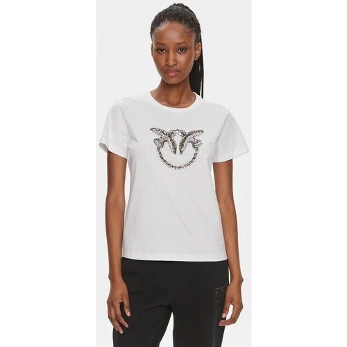VêAir Femme T-shirts & Polos Pinko QUENTIN 100535 A1R7-Z15 Blanc
