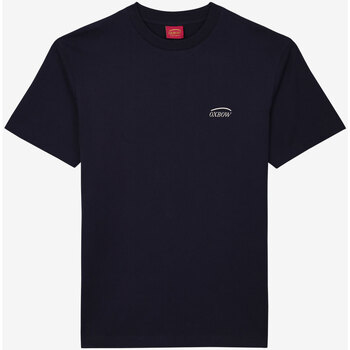Vêtements Homme T-shirts manches courtes Oxbow Tee shirt manches courtes graphique TAHIRAI Bleu