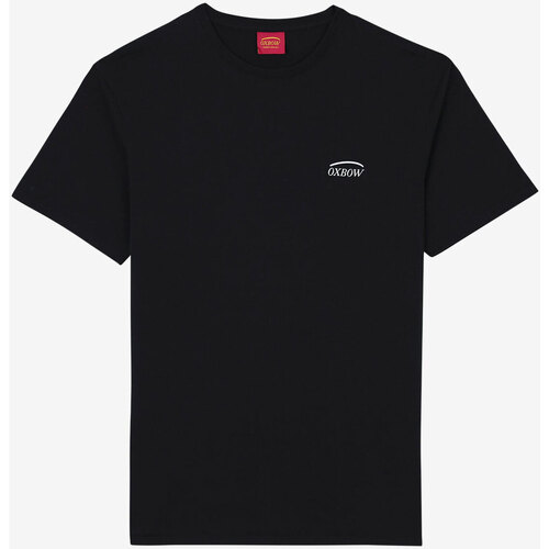 Vêtements Homme pour les étudiants Oxbow Tee shirt manches courtes graphique TAPEBA Noir