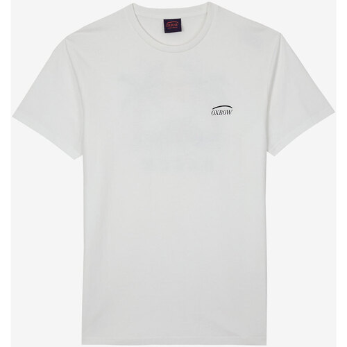 Vêtements Homme pour les étudiants Oxbow Tee shirt manches courtes graphique TRACUA Blanc