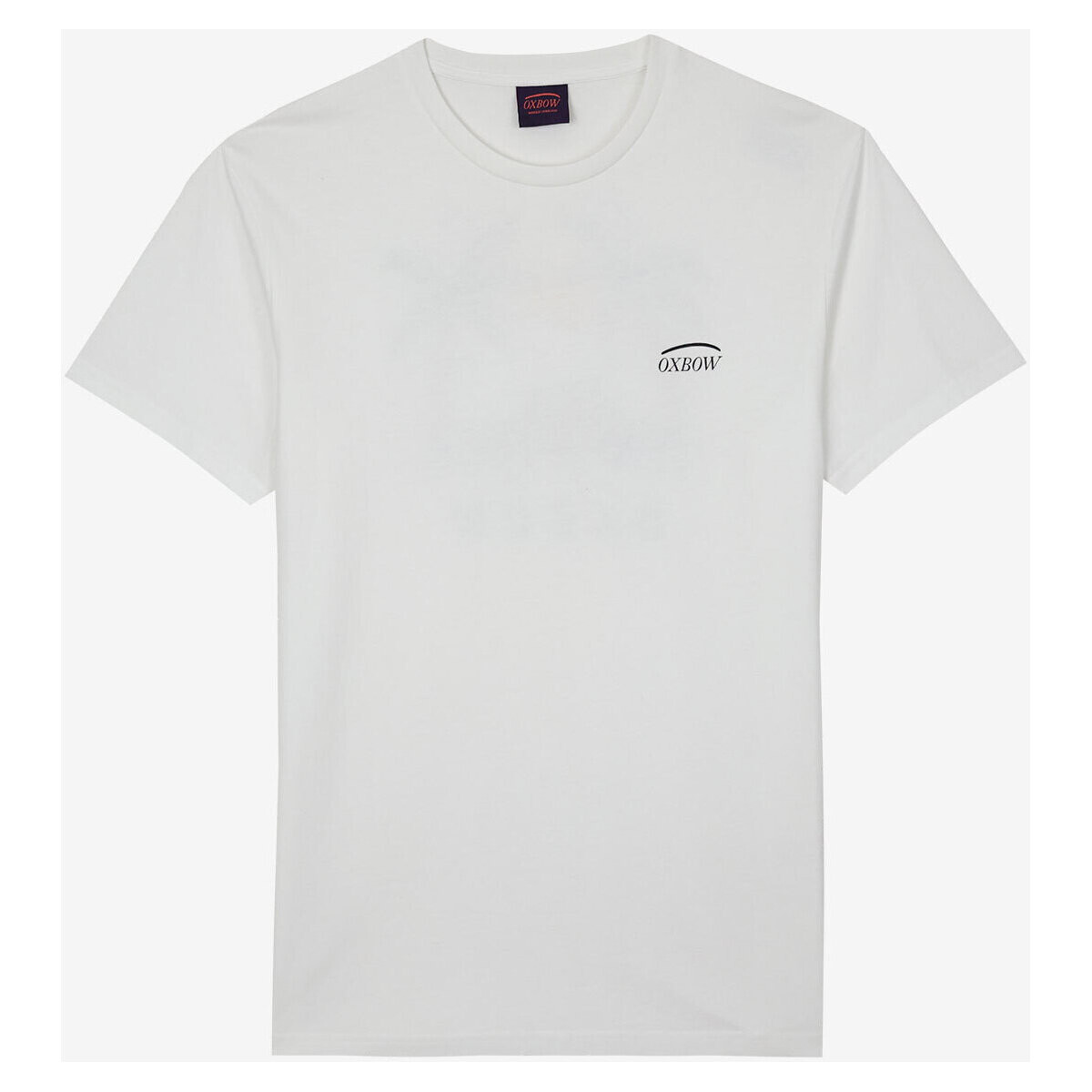 Vêtements Homme T-shirts manches courtes Oxbow Tee shirt manches courtes graphique TRACUA Blanc