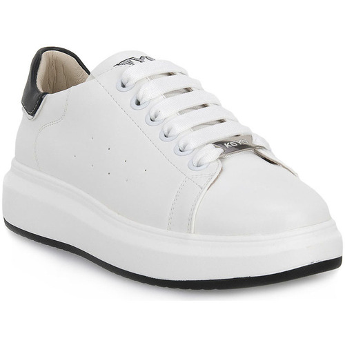 Chaussures Femme Baskets mode Keys WHITE BLK Blanc