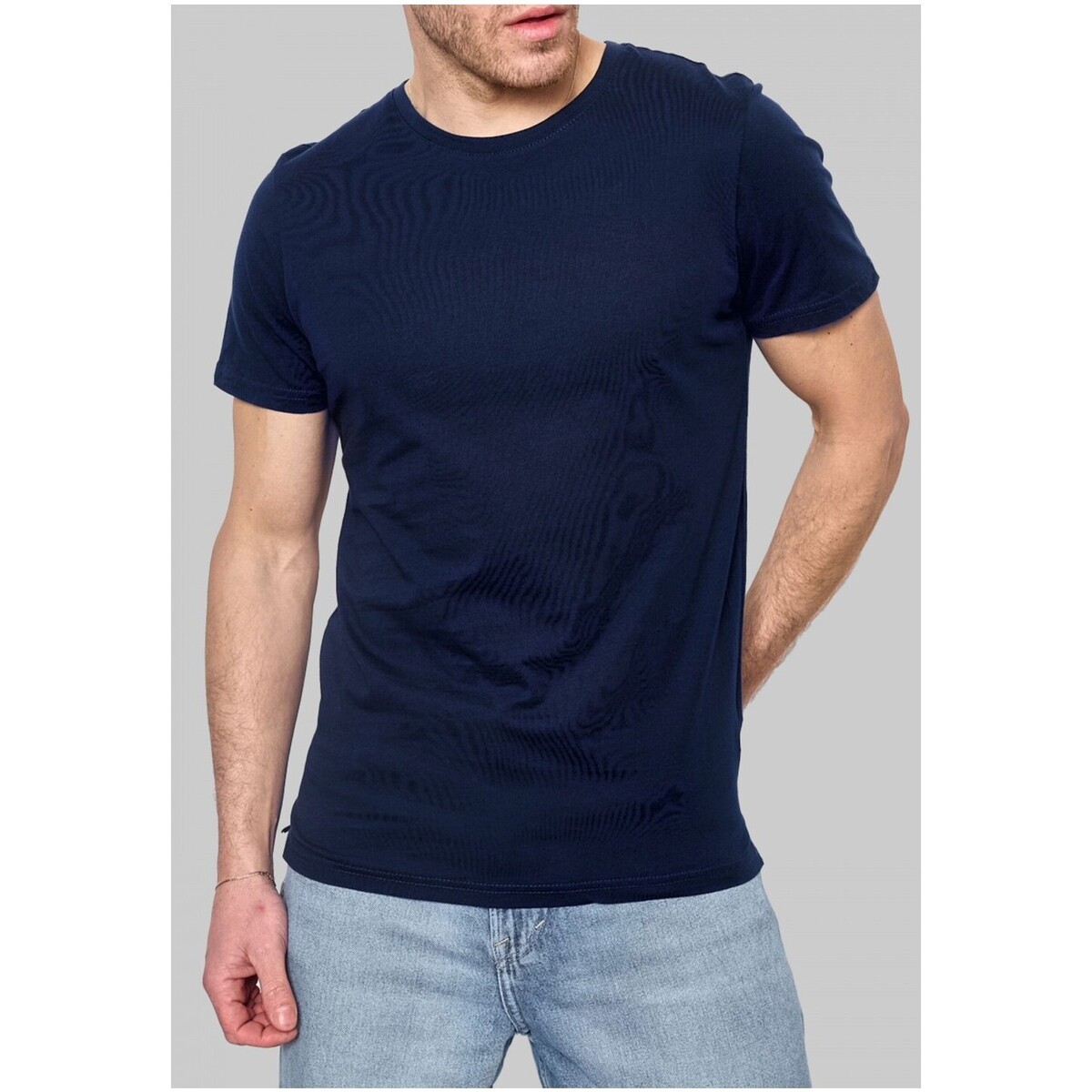 Vêtements Homme T-shirts manches courtes Kebello T-Shirt Marine H Marine