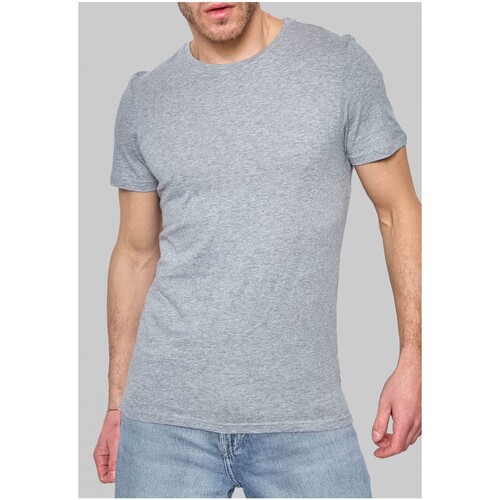 Vêtements Homme T-shirts manches courtes Kebello T-Shirt Gris H Gris