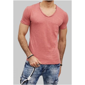 Vêtements Homme T-shirts manches courtes Kebello T-Shirt Rose H Rose
