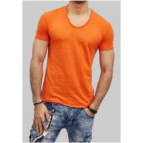 Vêtements Homme T-shirts manches courtes Kebello T-Shirt Orange H Orange