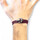 Montres & Bijoux Homme Bracelets Anchor & Crew Bracelet Ancre Union Argent Et Corde Violet