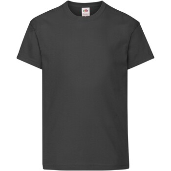 Vêtements Enfant T-shirts manches courtes Fruit Of The Loom SS12B Noir