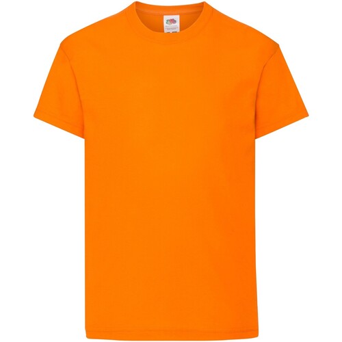 Vêtements Enfant T-shirts & Polos Fruit Of The Loom Original Orange