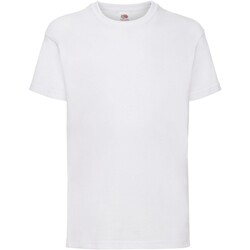Vêtements Enfant T-shirts manches courtes Fruit Of The Loom Value Blanc