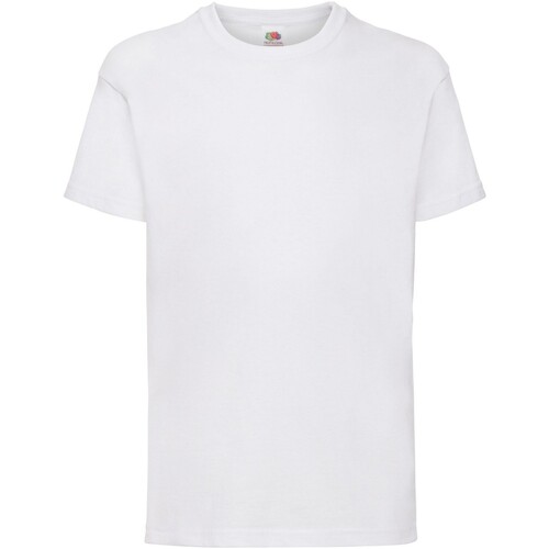 Vêtements Enfant T-shirts manches courtes Fruit Of The Loom Value Blanc