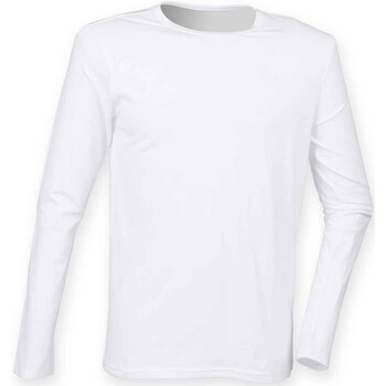 Vêtements Homme T-shirts manches longues Skinni Fit Feel Good Blanc