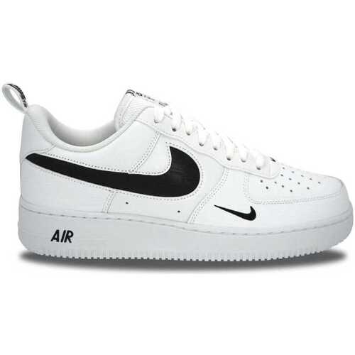Chaussures Homme Baskets basses Nike sneakers Air Force 1 Low Multi-Etch Swoosh White Black Blanc