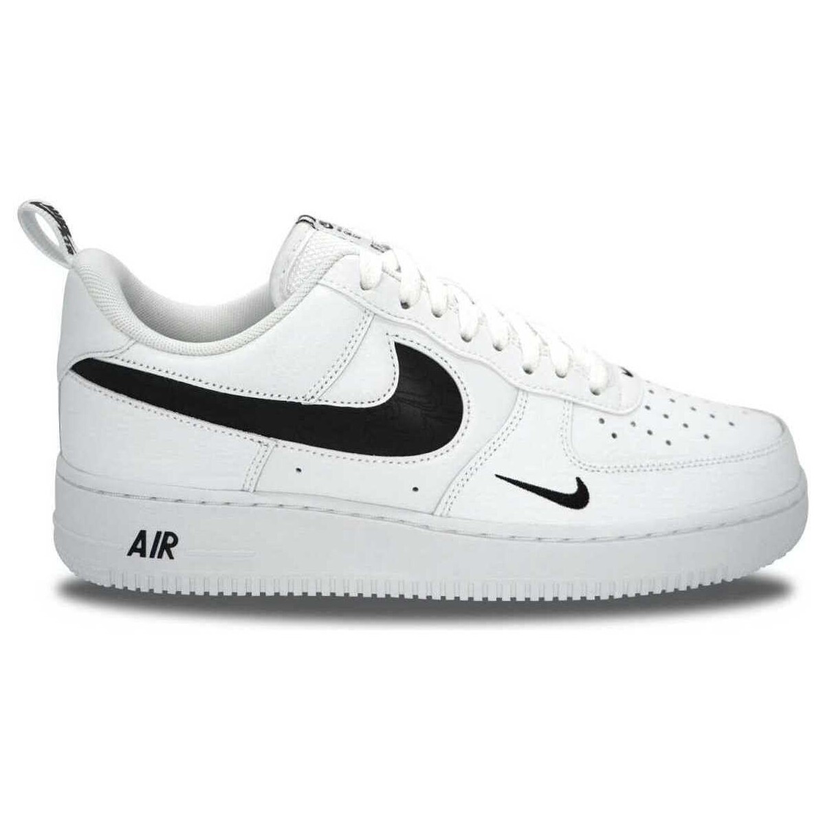 Chaussures Homme Baskets basses Nike Air Force 1 Low Multi-Etch Swoosh White Black Blanc