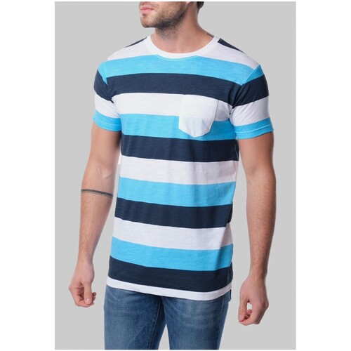 Vêtements Homme T-shirts manches courtes Kebello T-Shirt Turquoise H Bleu