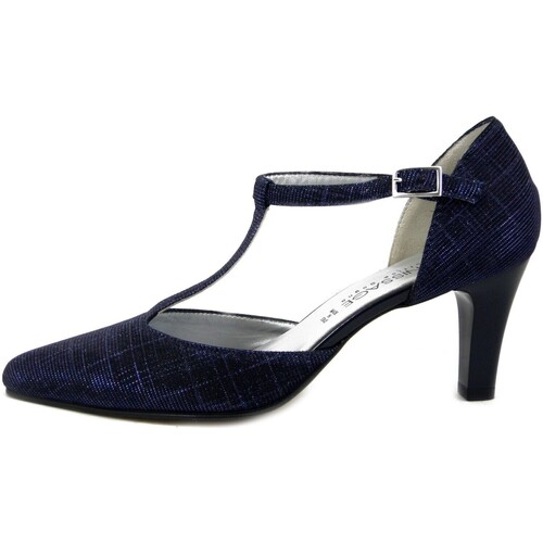 Chaussures Femme Escarpins Vernissage Femme Chaussures, Escarpin, Glitter Tissu-9365 Bleu