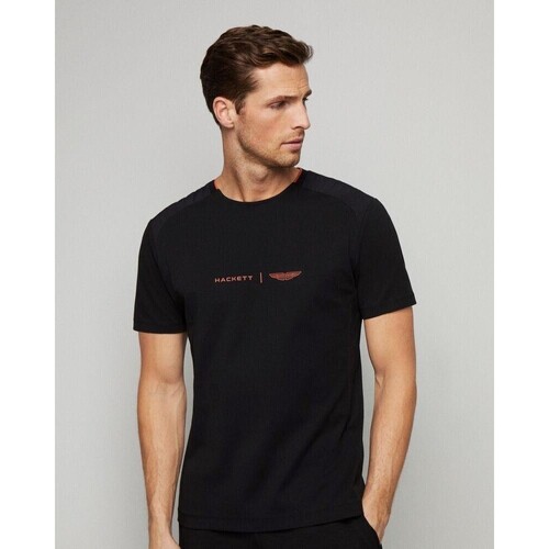 Vêtements Homme Shirt Garment Dyed Offord Hackett HM500781 Noir