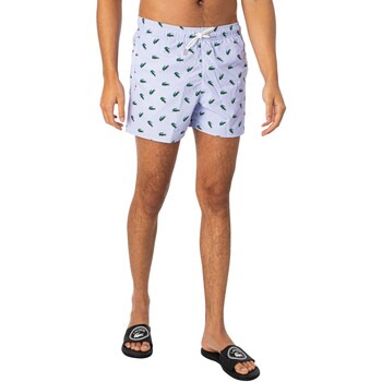 Vêtements Homme Maillots / Shorts de bain Lacoste Short de bain à motif croco Bleu