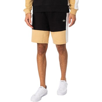 Vêtements Homme Shorts / Bermudas Lacoste Short en molleton à logo en coton biologique Noir