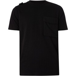 Vêtements Homme T-shirts manches courtes Ma.strum T-shirt à poche cargo Noir