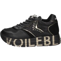 Chaussures Femme Baskets mode Voile Blanche CLUB106. Noir