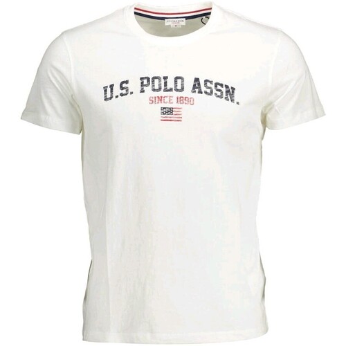 Vêtements Homme Débardeurs / T-shirts Inject manche U.S Polo floral-print Assn. MICK 49351 C63D Blanc