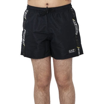 Vêtements Homme Maillots / Shorts de bain Giorgio stonewashed Armani five-pocket straight-leg jeansA7 902000 3R732 Noir