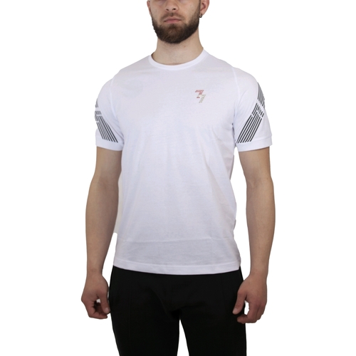 Vêtements Homme Débardeurs / T-shirts sans manche Emporio Armani EA7 3RPT03 PJ3BZ Blanc