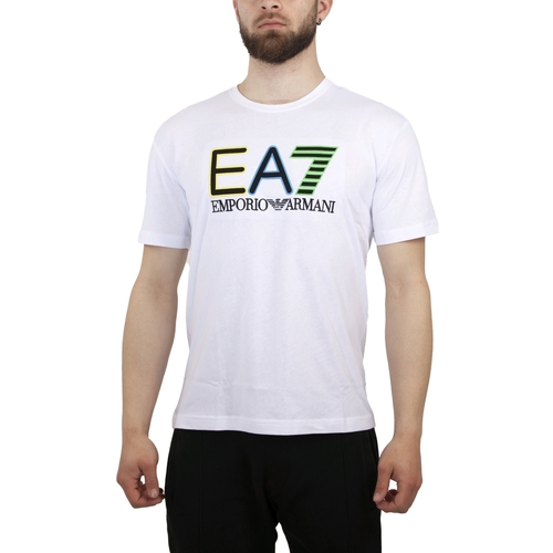 Vêtements Homme Débardeurs / T-shirts Relaxed sans manche Emporio Armani EA7 3RUT02 PJ02Z Blanc