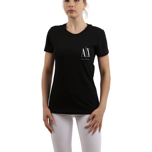Vêtements Femme Débardeurs / T-shirts sans manche EAX 3RYTFP YJ3RZ Noir