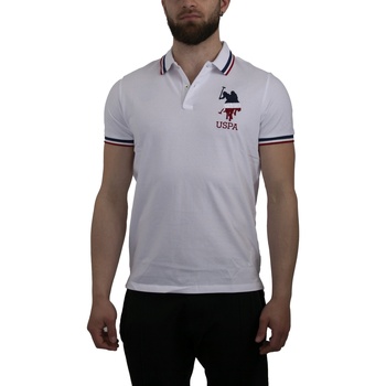 Vêtements Homme Débardeurs / T-shirts sans manche logo-embroidered plain polo shirt. RALE 41029 EB38 Blanc