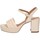 Chaussures Femme Calvin Klein Jeans Gianmarco Sorelli 2163/NORA Beige