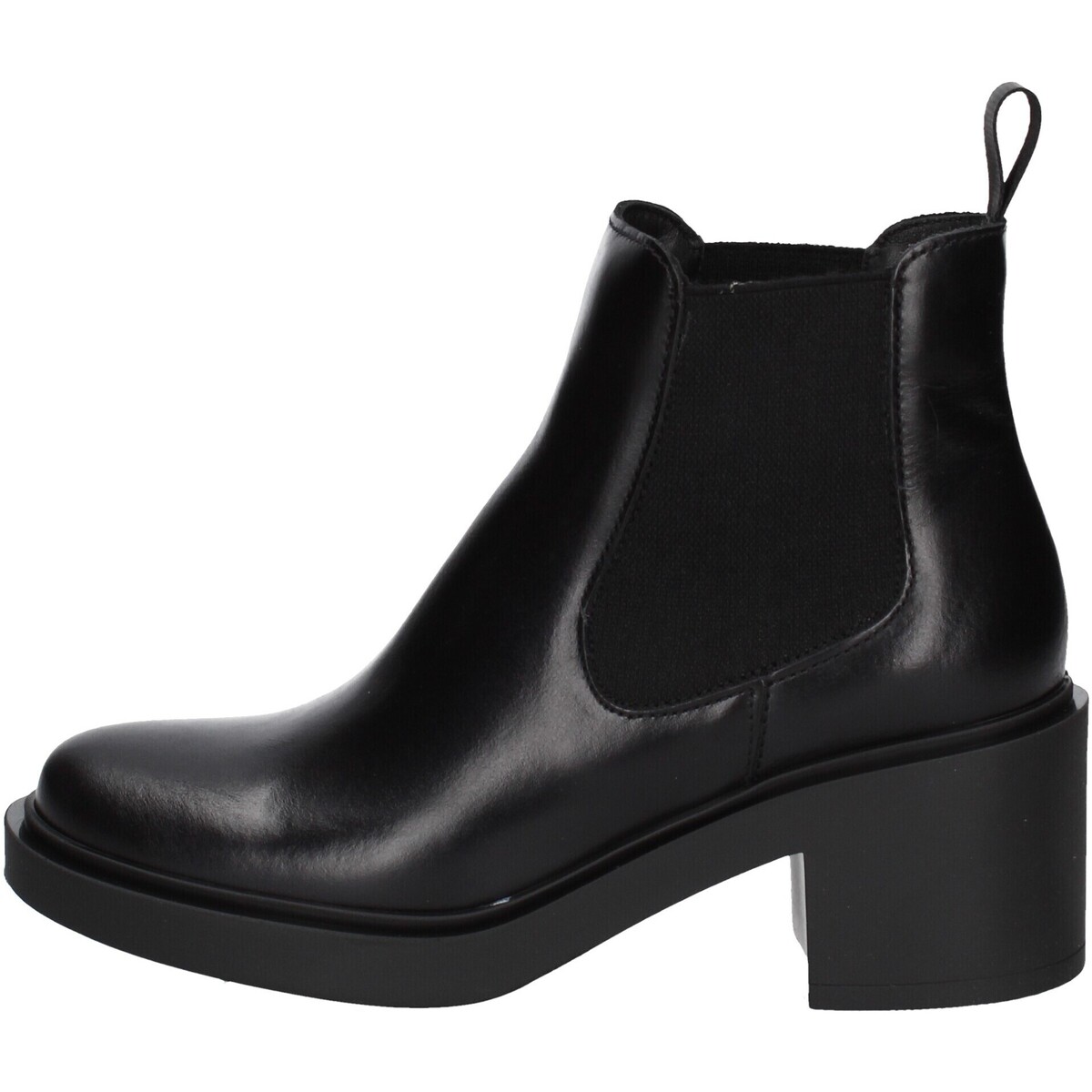 Chaussures Femme black faux leather boots 80L3 Noir