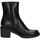Chaussures Femme Low boots ankle Frau 80L7 Noir