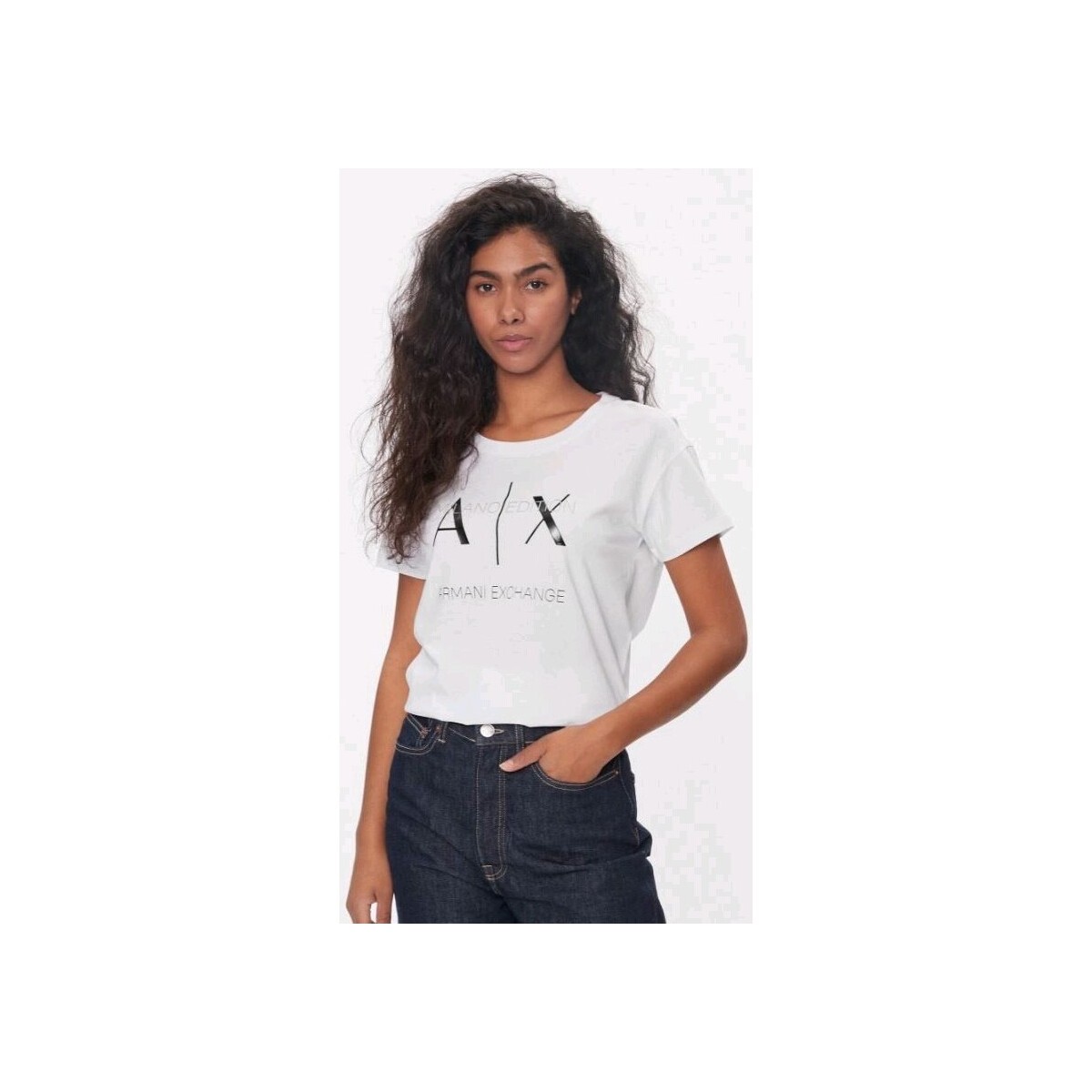 Vêtements Femme Débardeurs / T-shirts sans manche EAX 3DYT36 YJ3RZ Blanc