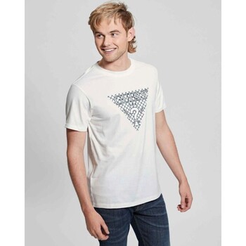 Vêtements Homme T-shirts manches courtes Guess M4RI27K8FQ4 Blanc