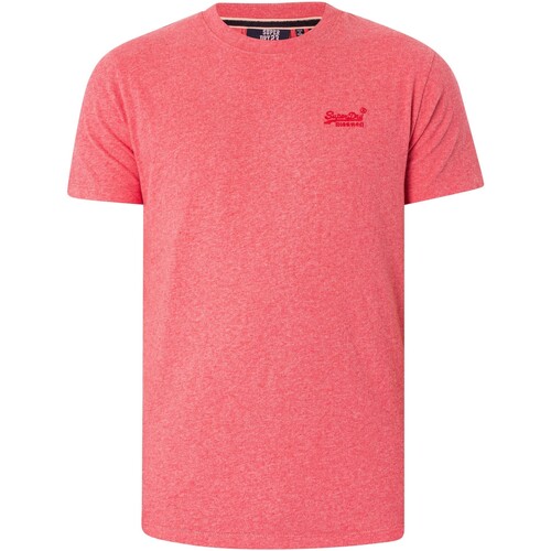 Vêtements Homme Sécurité du mot de passe Superdry T-shirt EMB avec logo essentiel Rose