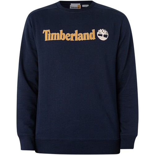 Vêtements Homme Sweats Timberland mid Sweat-shirt à logo linéaire Bleu