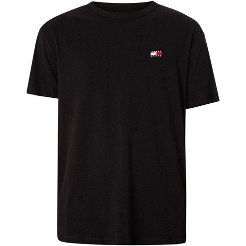 Vêtements Homme T-shirts manches courtes Tommy Jeans T-shirt à badge régulier Noir