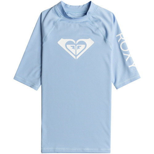Vêtements Fille T-shirts Young manches courtes Roxy Wholehearted Bleu
