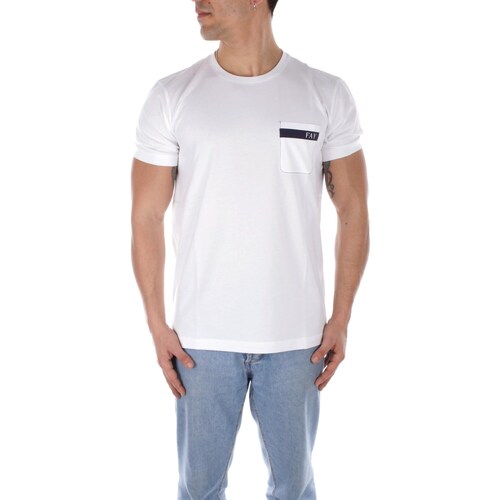 Vêtements Homme T-shirts manches courtes Fay NPMB3481280UCXB Blanc