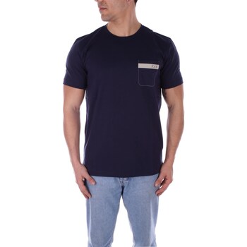 Vêtements Homme T-shirts manches courtes Fay NPMB3481280UCXU Bleu
