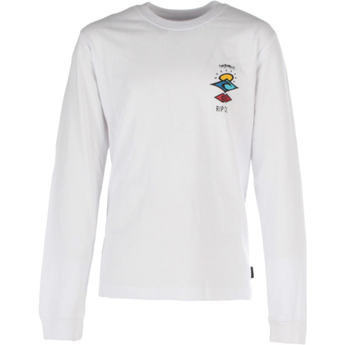 Vêtements Enfant House of Hounds Rip Curl SEARCH ICON L/S TEE -BOY Blanc