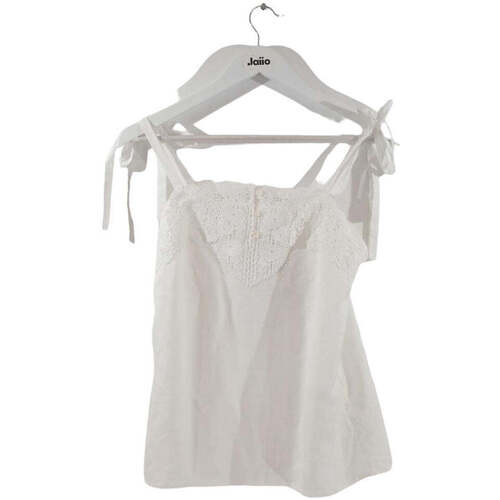 Vêtements Femme Débardeurs / T-shirts sans manche Claudie Pierlot Top en lin Blanc